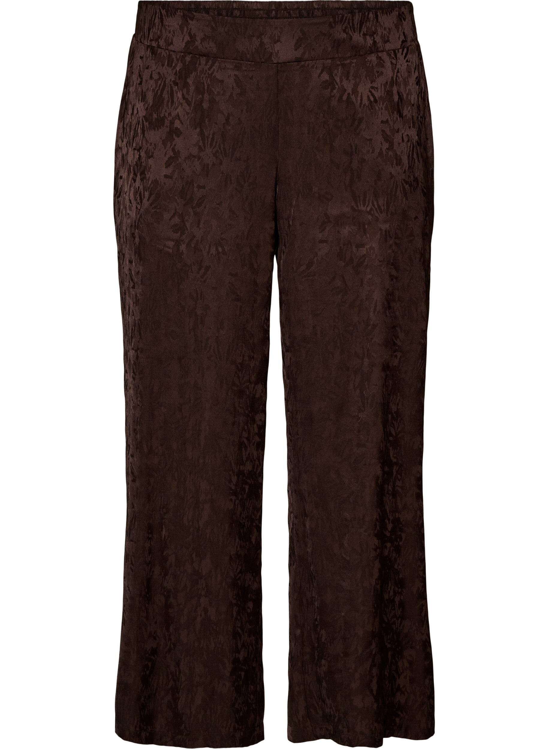 Loose trousers with paisley pattern and high waist