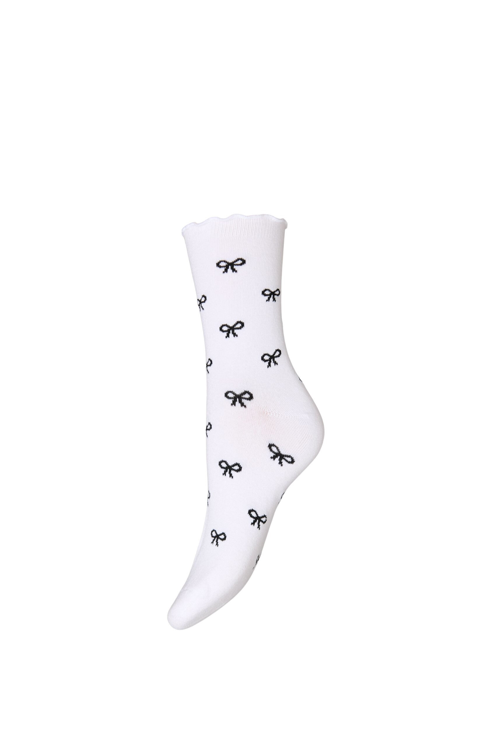 ZizzifashionCotton socks with patterns, White, Packshot image number 0