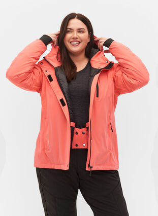 Ski jacket with adjustable hem and hood, Dubarry, Model image number 0