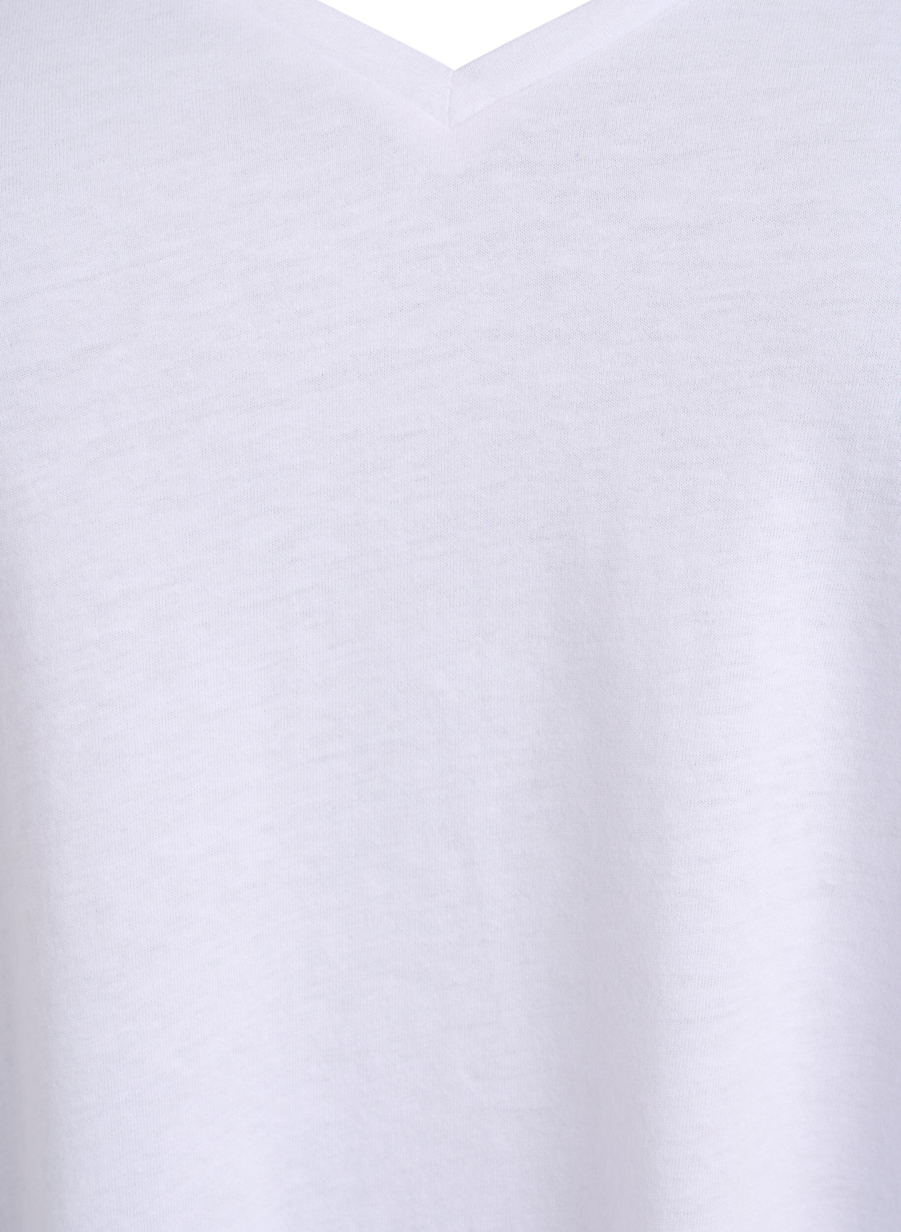 Zizzifashion2-pack t-shirts with v-neck, Black, Packshot image number 3