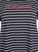 Striped T-shirt with text print, Black, Packshot image number 2