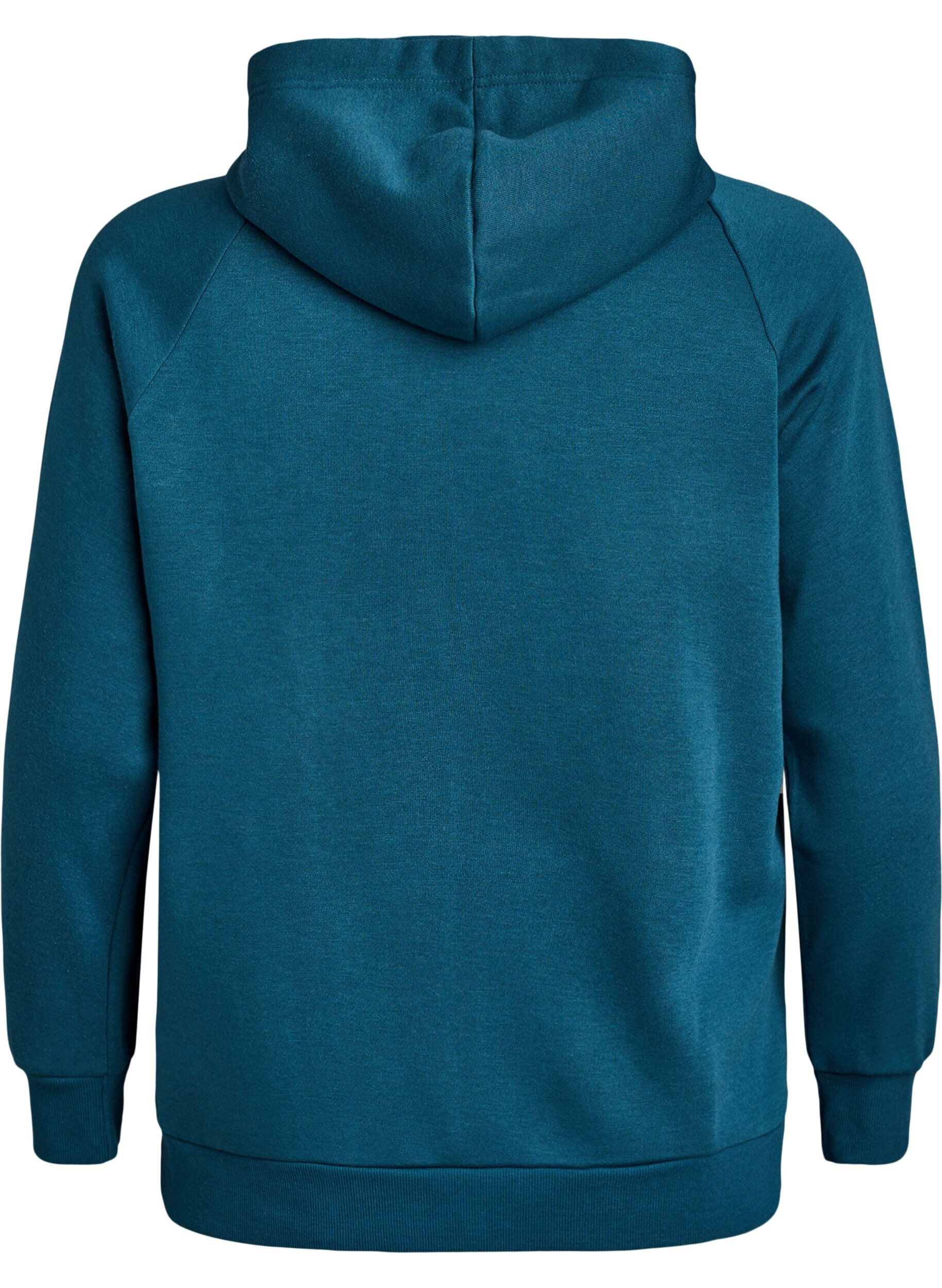 ZizzifashionHoodie with embroidered front motif, Green, Packshot image number 1