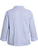 Seersucker pyjama shirt with long sleeves, Light Blue, Packshot image number 1