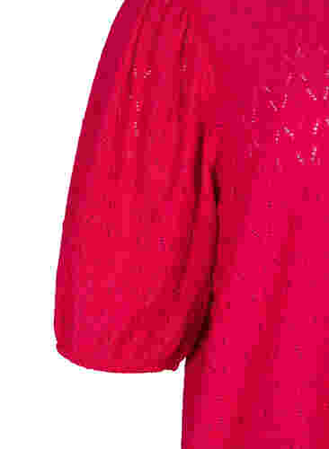 Dress with textured pattern and balloon sleeves, Love Potion, Packshot image number 3