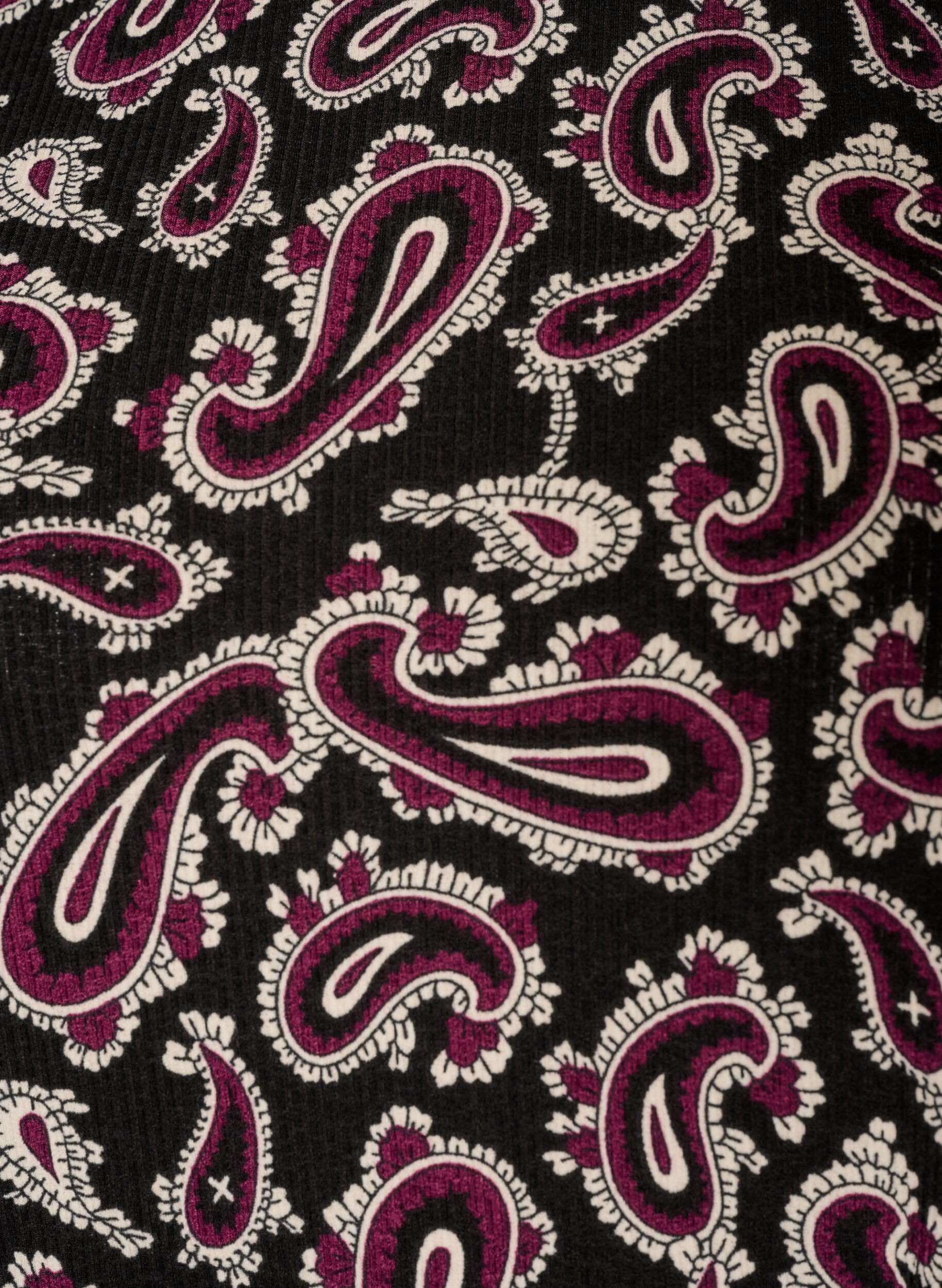 ZizzifashionBlouse with long sleeves and paisley print, Dark Bordeaux, Packshot image number 2
