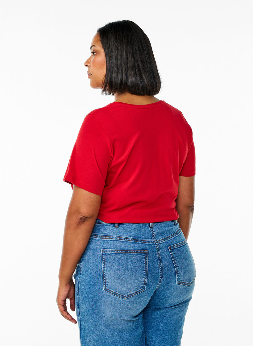 FLASH - T-shirt with motif, Red, Model image number 2