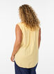 Sleeveless viscose blouse, Yellow, Model image number 2