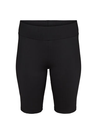 Plain-coloured bike shorts, Black, Packshot image number 0