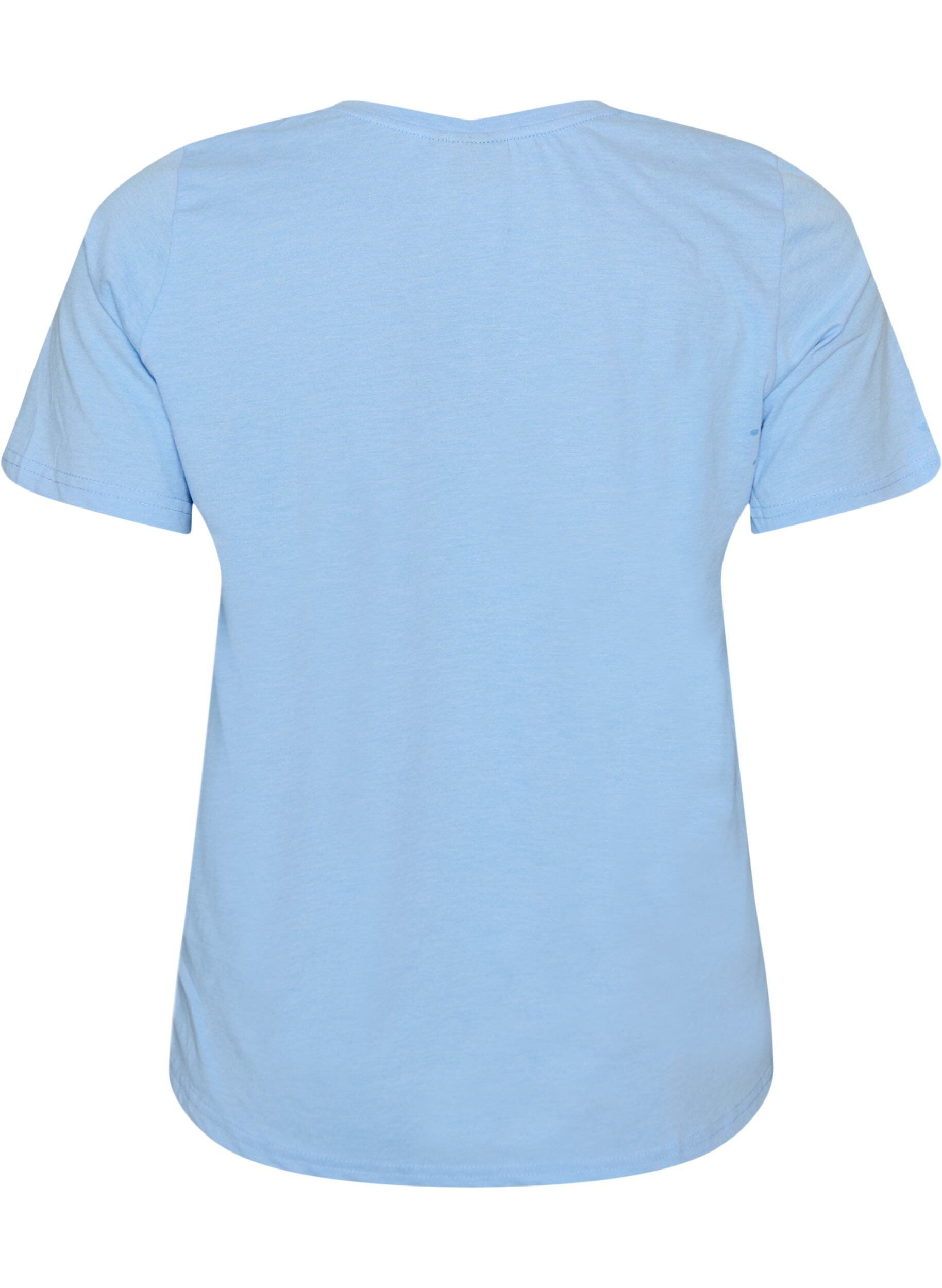 Zizzifashion V-neck T-shirt, Blue, Packshot image number 1