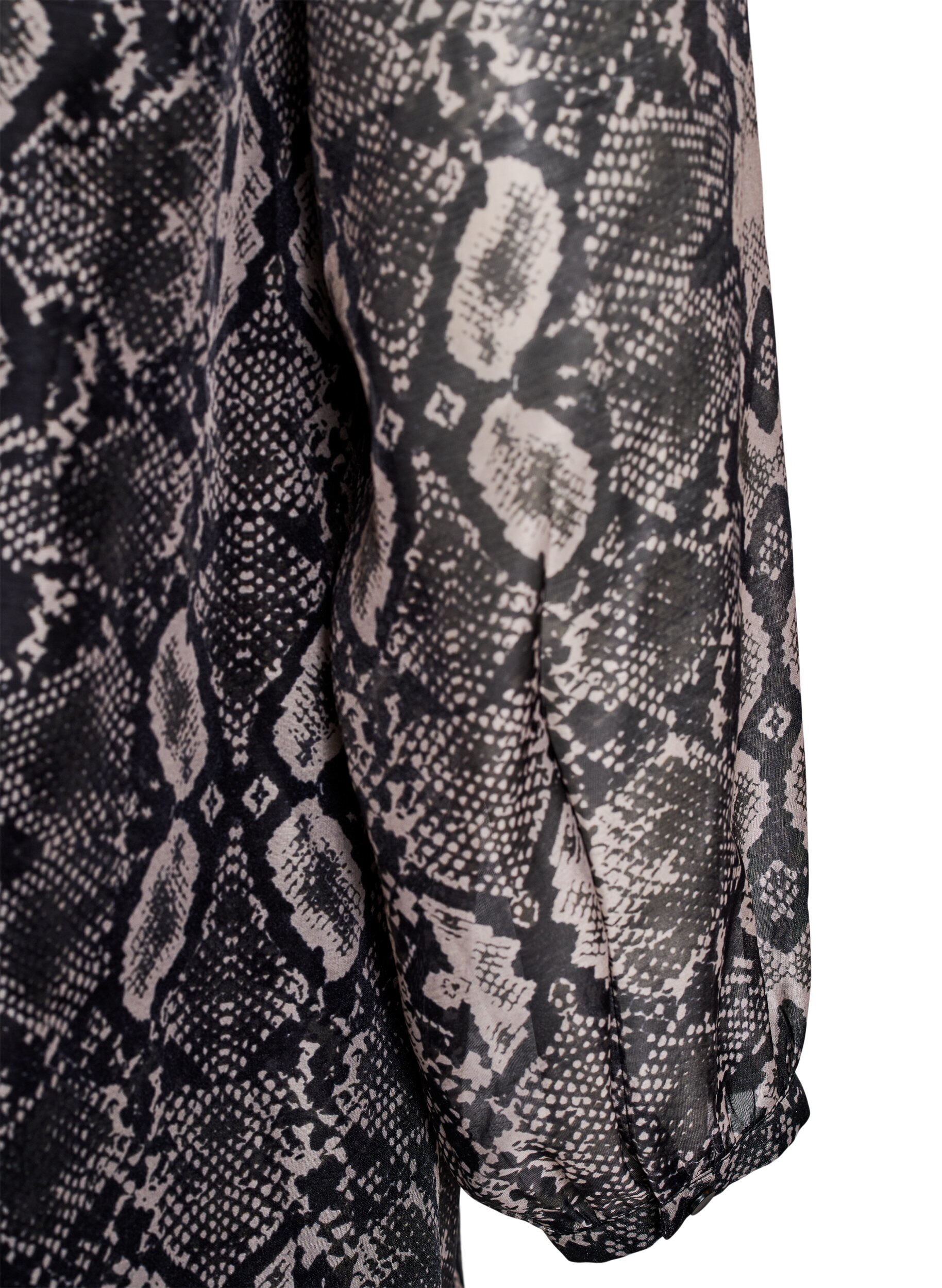 Zizzifashion Long shirt with snake print, Dark Grey, Packshot image number 3