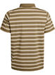 Striped polo shirt with short sleeves, Green, Packshot image number 1