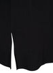Knitted dress with a round neck and slit, Black, Packshot image number 3