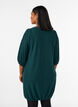 Dress with a balloon shape and structure, Green, Model image number 2