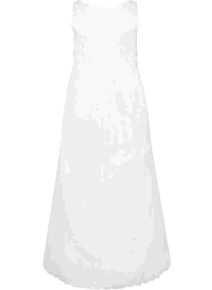 Sleeveless v-neckline wedding dress, Star White, Packshot image number 1