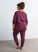 Printed night top, Dark Bordeaux, Model image number 2