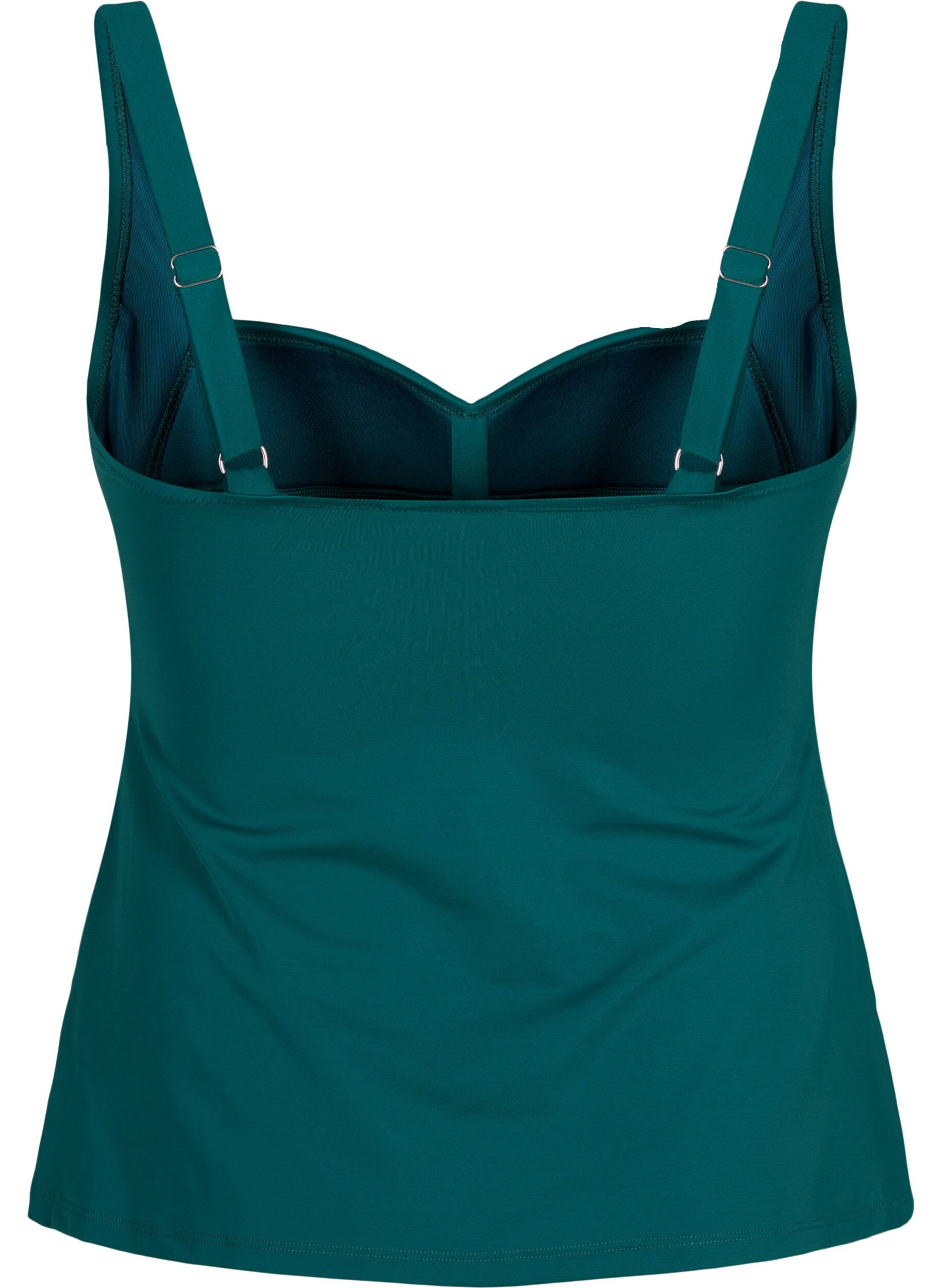 Zizzifashion Draped tankini, Green, Packshot image number 1