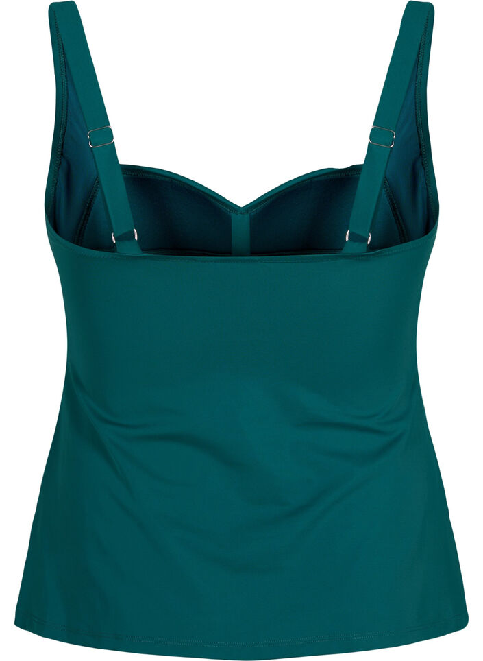 Draped tankini, Green, Packshot image number 1