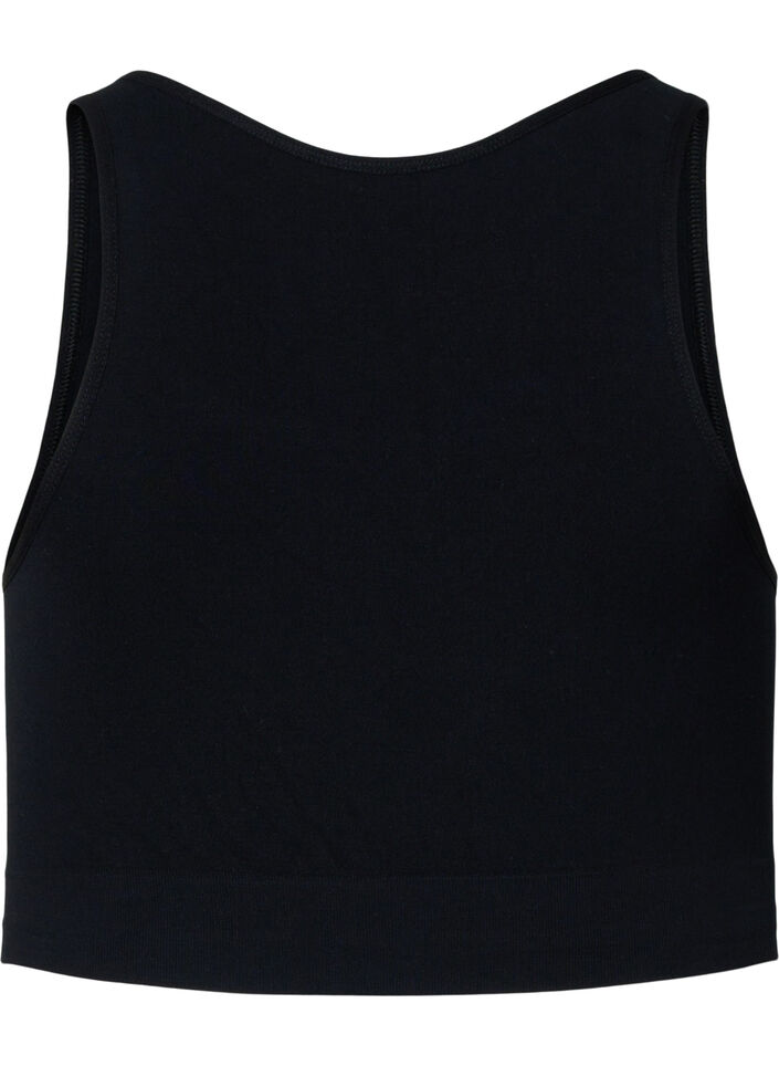 Soft bra with mesh, Black, Packshot image number 1