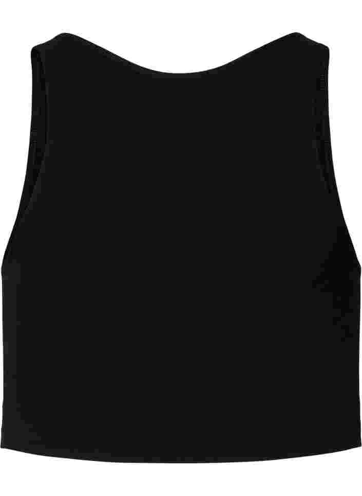 Soft bra with mesh, Black, Packshot image number 1