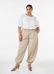 Structured blouse with short sleeves, White, Model image number 1