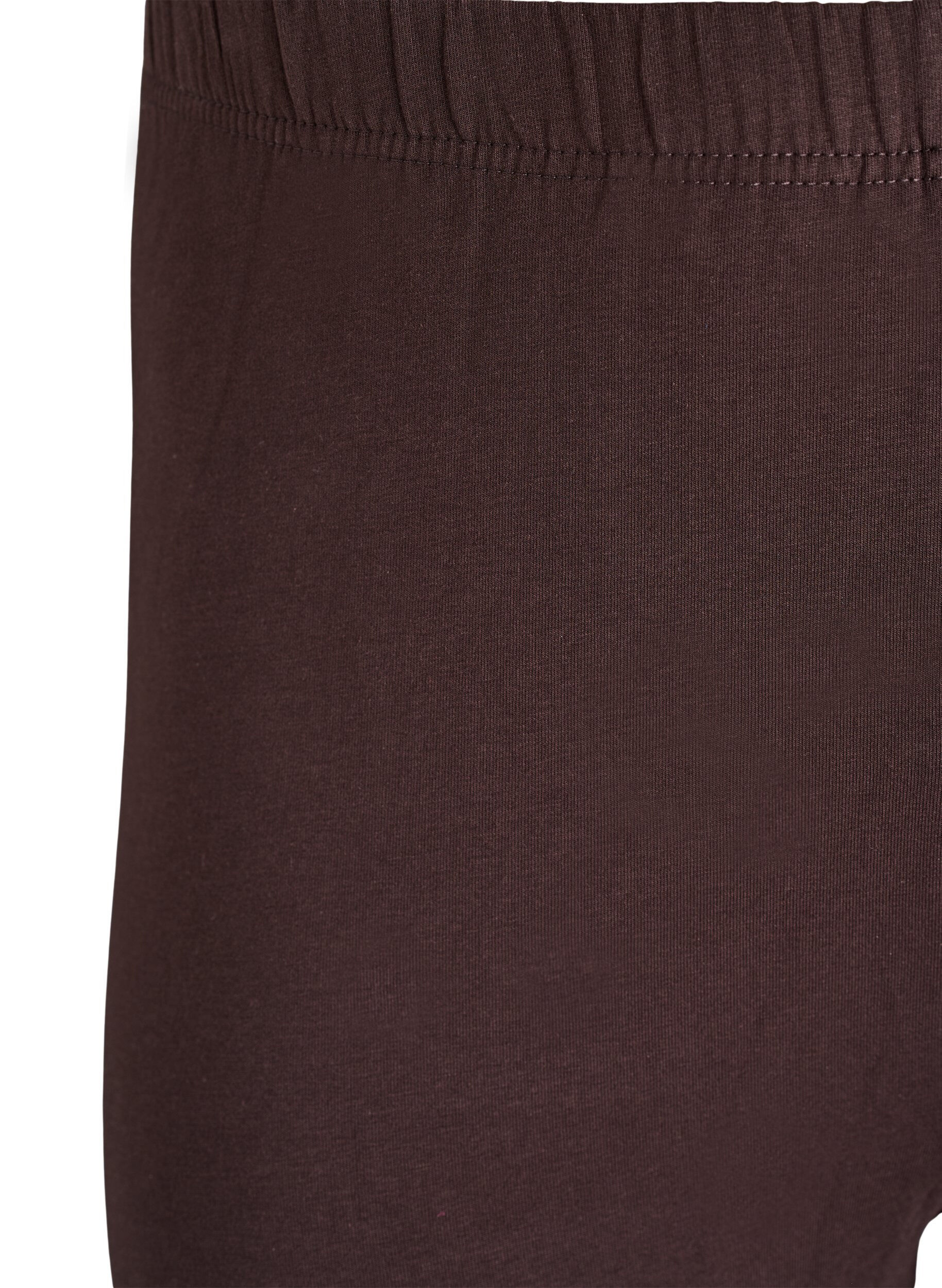Zizzifashion Cotton leggings with lining, Brown, Packshot image number 2