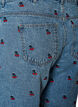 Embroidered denim shorts, Light Blue, Packshot image number 3