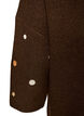Knitted blouse with small embroidered motifs, Brown, Packshot image number 3