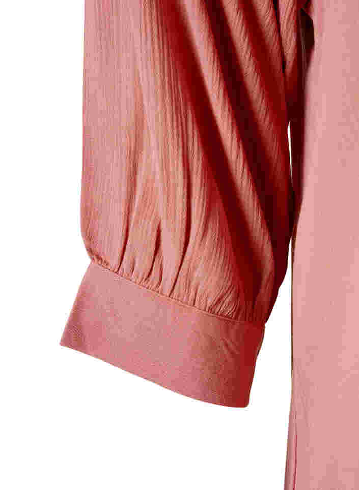 Viscose tunic with 3/4 sleeves, Old Rose, Packshot image number 3