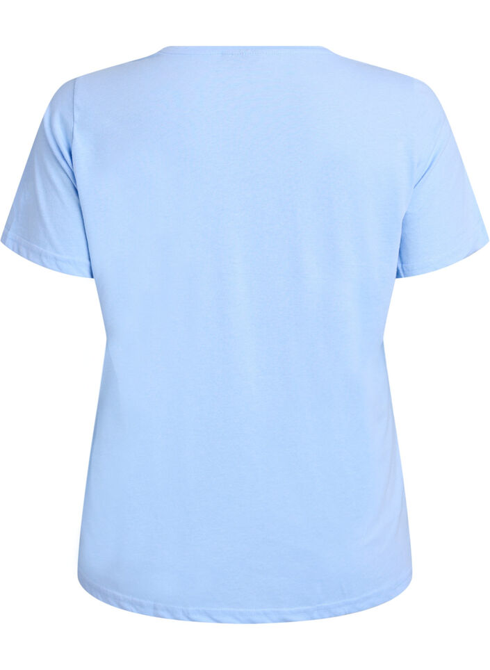 FLASH - T-shirt with motif, Light Blue, Packshot image number 1