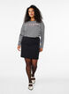Short skirt with elasticated waist at the back, Black, Model image number 3