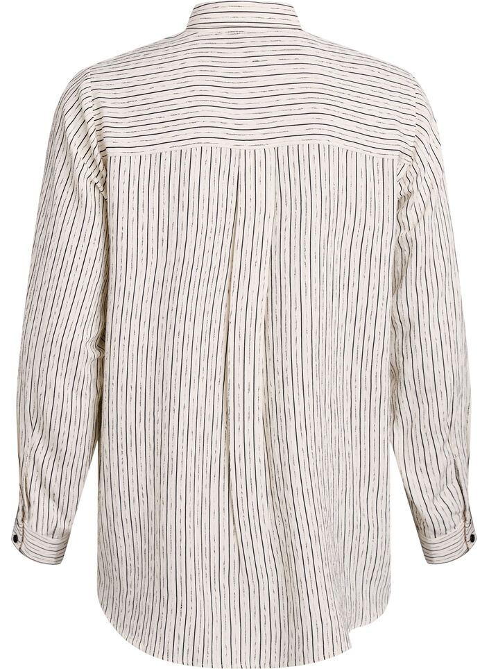 Shirt with striped pattern, White, Packshot image number 1