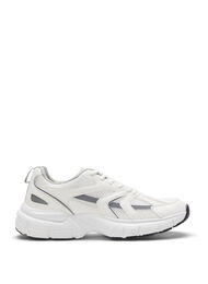 Wide fit trainers, White, Packshot