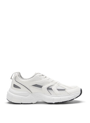 Wide fit trainers, White, Packshot image number 0