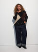 Knit with harlequin pattern, Black, Model image number 1