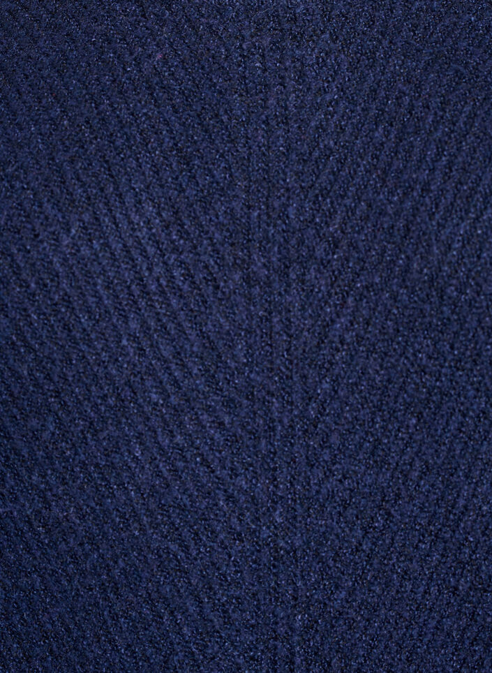 Knitted jumper with a diagonal pattern and raglan sleeves, Blue, Packshot image number 2