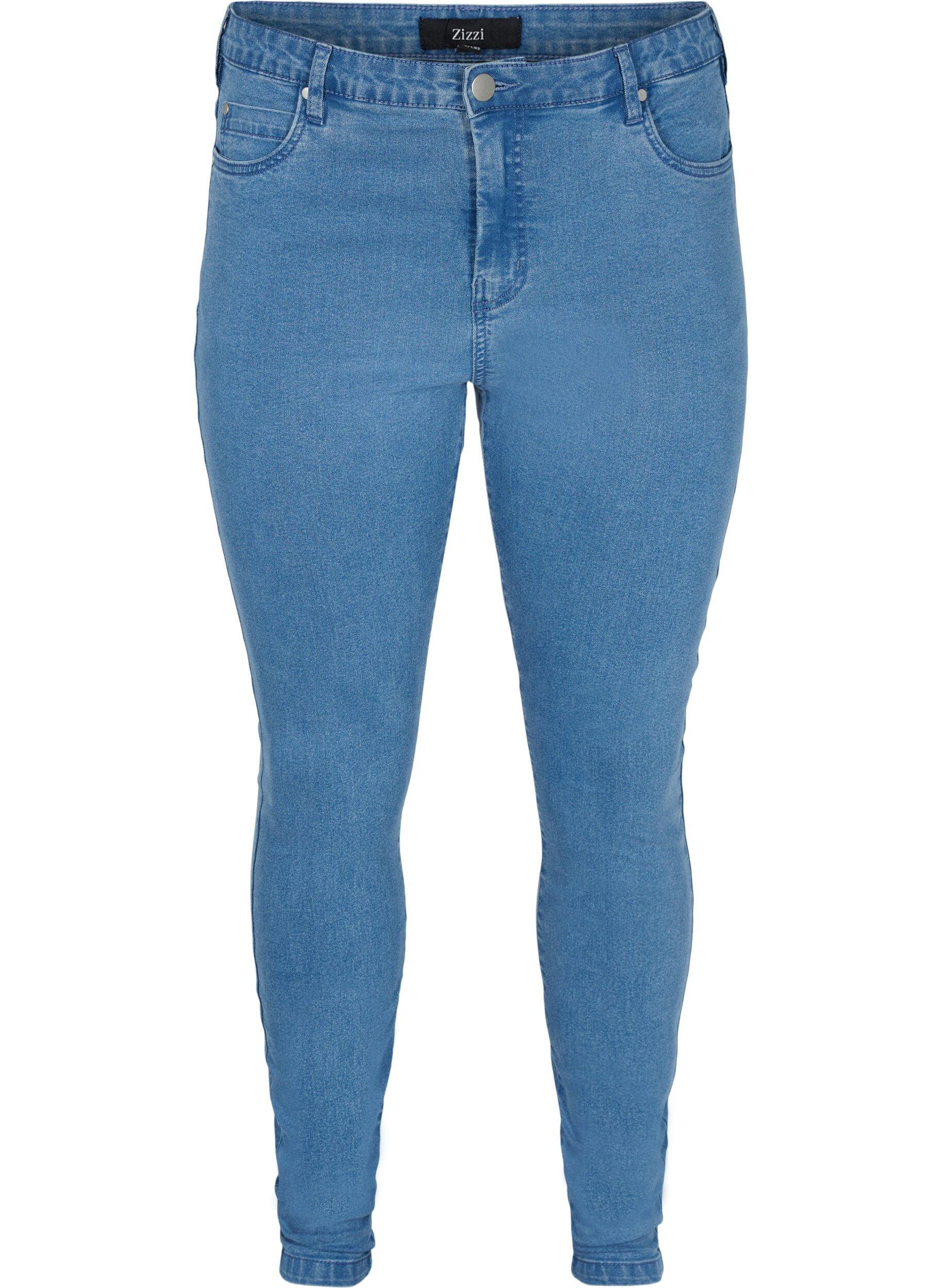 Zizzifashion High-waisted super slim Amy jeans , Light Blue, Packshot image number 0