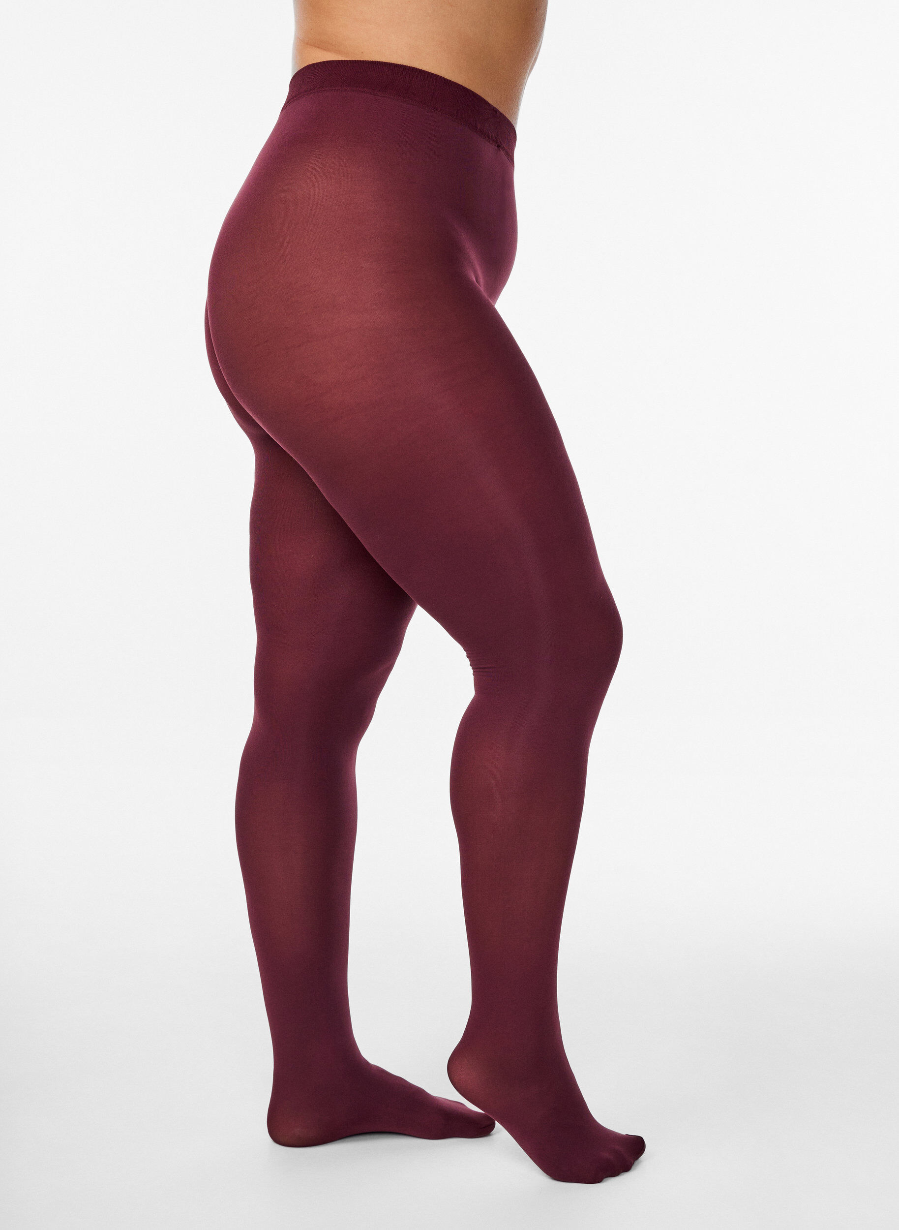 Zizzifashion100 denier tights, Red, Model image number 2