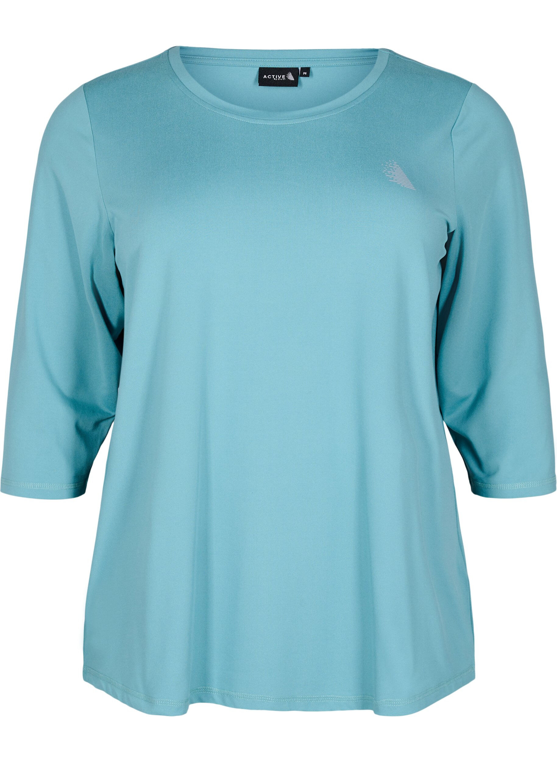 ZizzifashionWorkout top with 3/4 sleeves, Blue, Packshot image number 0