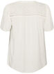 Blouse in viscose with broderie anglaise, Beige, Packshot image number 1