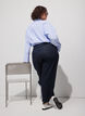 Barrel fit jeans with high waist, Blue, Model image number 1