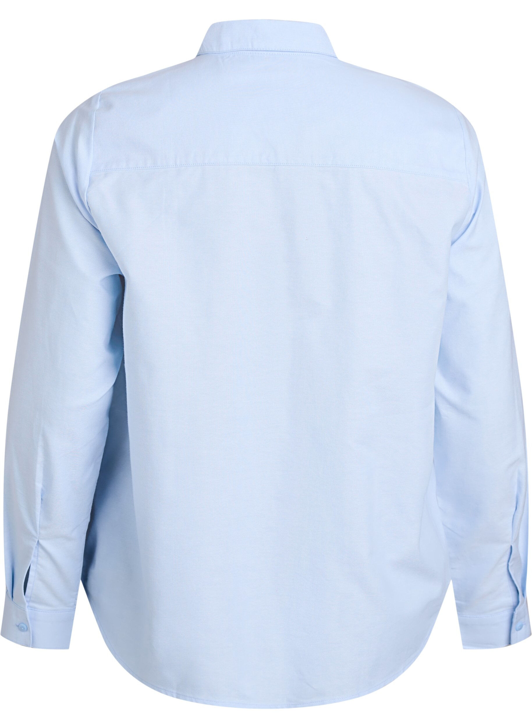 Zizzifashion Long-sleeved cotton shirt, Blue, Packshot image number 1