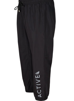 Reflective rain trousers, Black, Packshot image number 3