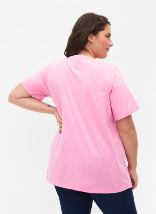 FLASH - T-shirt with round neck, Begonia Pink, Model image number 1
