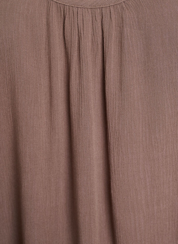 Strap top in viscose, Brown, Packshot image number 2