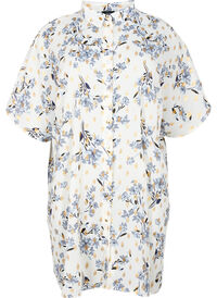 Long shirt with floral print
