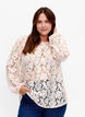 FLASH - Long sleeve lace blouse, Birch, Model image number 0