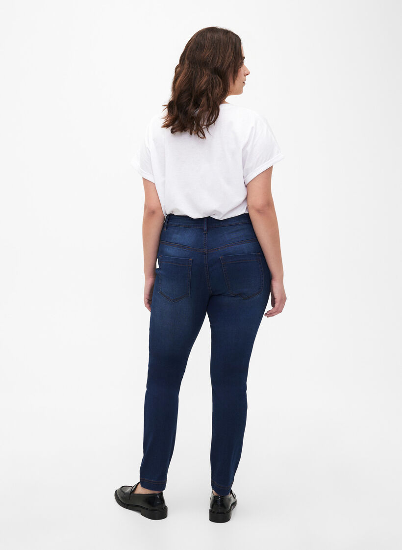 Viona regular waist jeans, Blue, Model image number 1