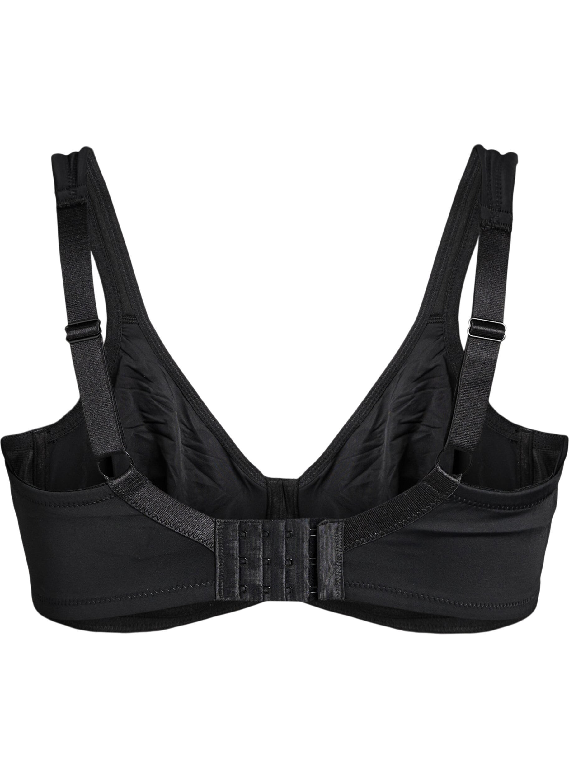 ZizzifashionComfort bra with underwire and moulded cups, Black, Packshot image number 1