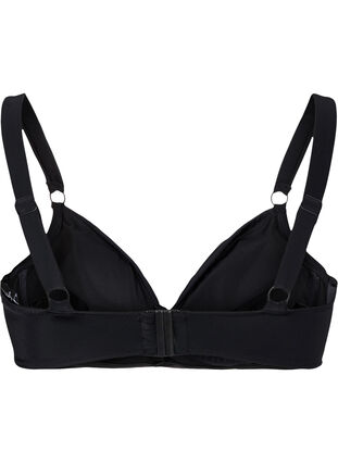 Bikini underwire bra with draping, Black, Packshot image number 1