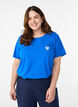 T-shirt with motif, Blue, Model image number 0